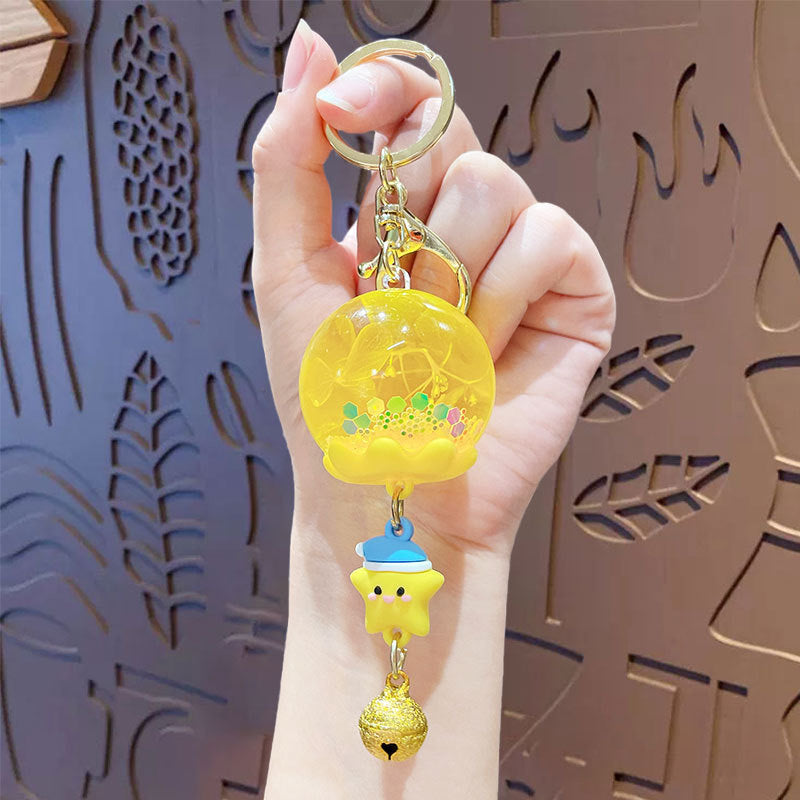 Wholesale Oil-filled Wind Chime Keychain